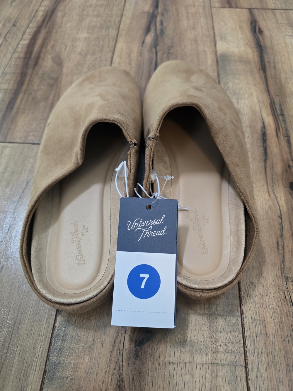 A new Day Slip-On Suede Mule in Camel Brown - Picture 3 of 4